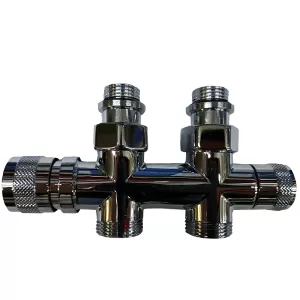 Узел нижнего подключения SR Rubinetterie Tondera прямой 1/2"х3/4"Е Хром (0682-1500C0E0)
