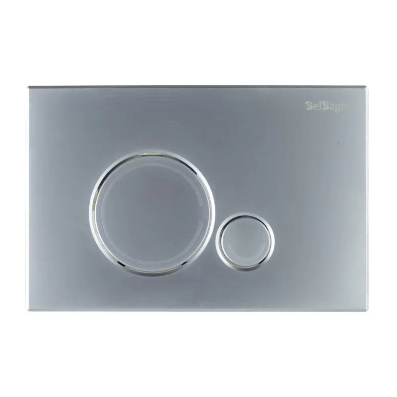 Кнопка смыва BelBagno Sfera, 15x23x0,65 см, чёрный матовый tocco morbido (BB017-SR-NERO.M)