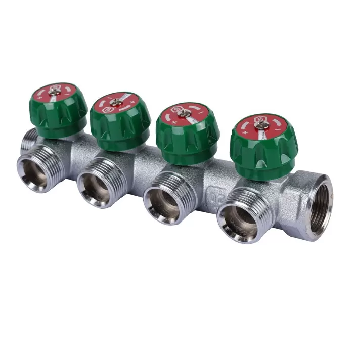 Коллектор регулирующий STOUT 3/4", 4 отвода EK (SMB-6850-343404)