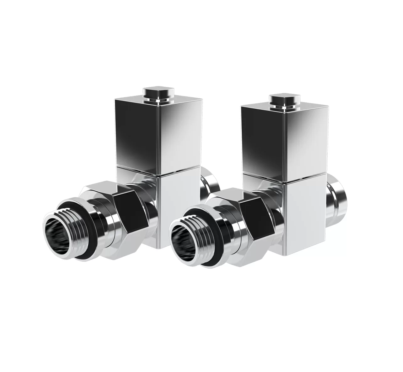 Набор ручной регулировки Royal Thermo прямой CUBE (хром), 1/2" (RTE 56.001)