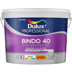 Dulux Professional Bindo 40 для стен и потолков латексная специальная полуглянцевая, Белый
