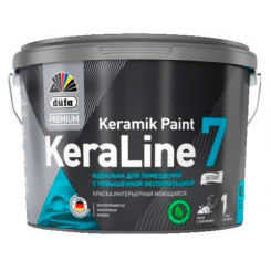 D?fa Premium KeraLine Keramik Paint 7 для стен и потолков моющаяся матовая, Бесцветный
