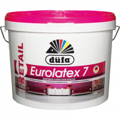 Dufa Premium Eurolatex 7 для стен и потолков водно-дисперсионная матовая, Белый