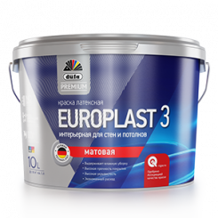 Dufa Premium Europlast 3 для стен и потолков водно-дисперсионная матовая, Белый