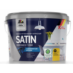 Dufa Premium Satin для стен и потолков латексная глянецевая, Белый