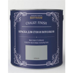 Rust-Oleum Chalky Wall Paint Antracite для стен и потолков ультраматовая