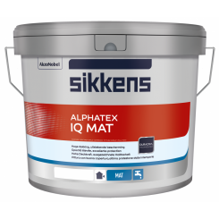 Sikkens Alphatex IQ Mat  для внутренних и наружных работ акриловая глубокоматовая, Бесцветный