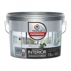 Profilux Professional Interior для влажных помещений латексная моющаяся матовая, Белый