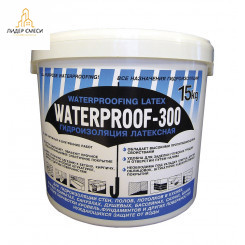 Гидроизоляция латексная Стенотек WATERPROOF-300, 15 кг