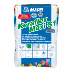 Эластичный плиточный клей KERAFLEX MAXI S1 WHITE 25 кг