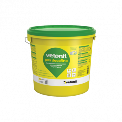 Декоративная силикатно-силиконовая штукатурка Vetonit pas decofino 1 мм