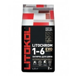 Цементная затирка 2 кг LITOKOL LITOCHROM LE 120 Жемчужно-серый