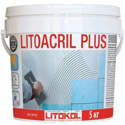 Дисперсионный клей LITOACRIL PLUS белый 5 кг
