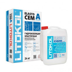 Комплект гидроизоляции ELASTOcem А+В (24 кг + 8 кг)