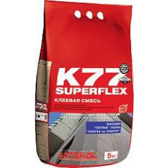 Клей эластичный для плитки 5 кг SUPERFLEX K77