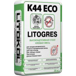 Цементная клеевая смесь 25кг LITOKOL LITOGRES K44 ECO