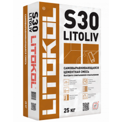 Самовыравнивающаяся смесь для пола LITOKOL LITOLIV S30 25кг
