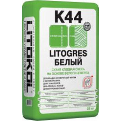 Цементная белая клеевая смесь LITOKOL LITOGRES ECO 25кг