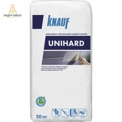 Шпаклевка гипсовая Knauf Унихард высокопрочная безусадочная 20 кг