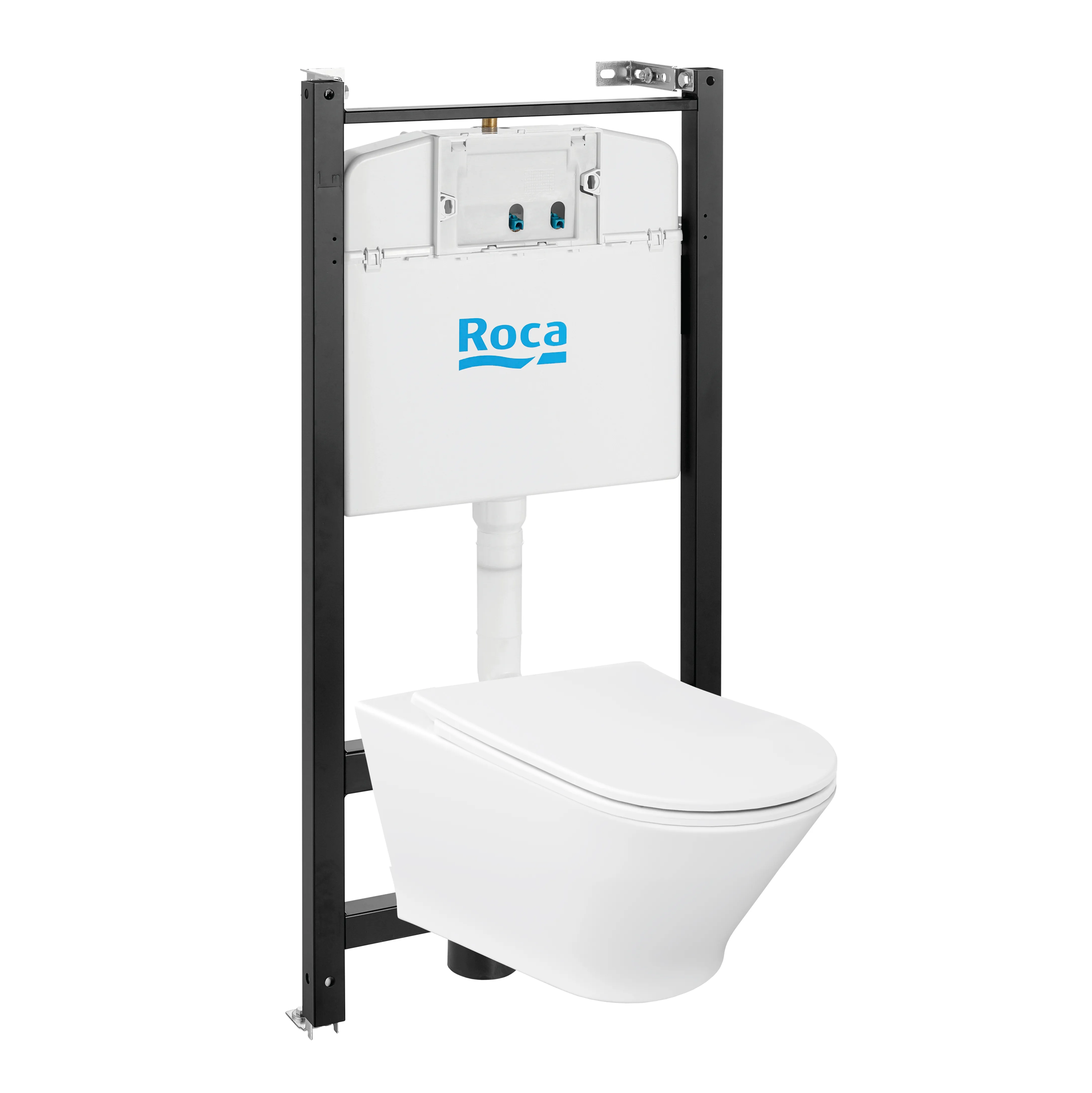 Комплект инсталляция с подвесным унитазом Roca The Gap Round Pack 893105000 с сиденьем микролифт