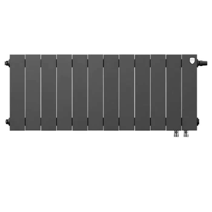 Биметаллический радиатор Royal Thermo PianoForte 300 Noir Sable VDR 12 секций с нижним подключением