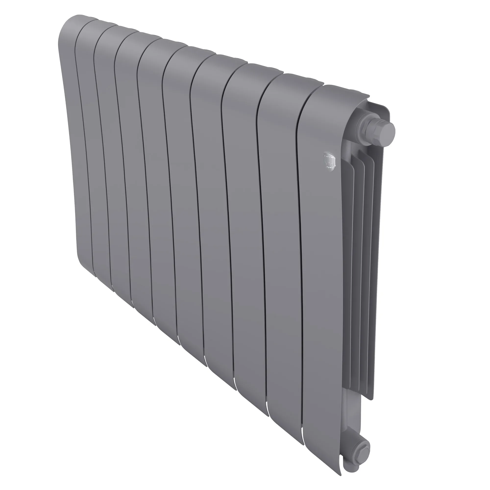 Радиатор биметаллический Royal Thermo Infinity 500 Silver Satin VR80 10 секций, нижнее подключение Радиатор биметаллический Royal Thermo Infinity 500 Silver Satin VR80 10 секций, нижнее подключение