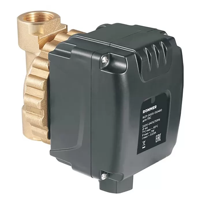 Циркуляционный насос Rommer Profi для ГВС с латунным корпусом (RCP-0005-150480) Циркуляционный насос Rommer Profi для ГВС с латунным корпусом (RCP-0005-150480)