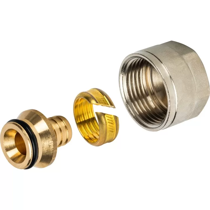 Евроконус с накидной гайкой STOUT 16x2,2х3/4" обжим (цанговый) (SFC-0020-001622)