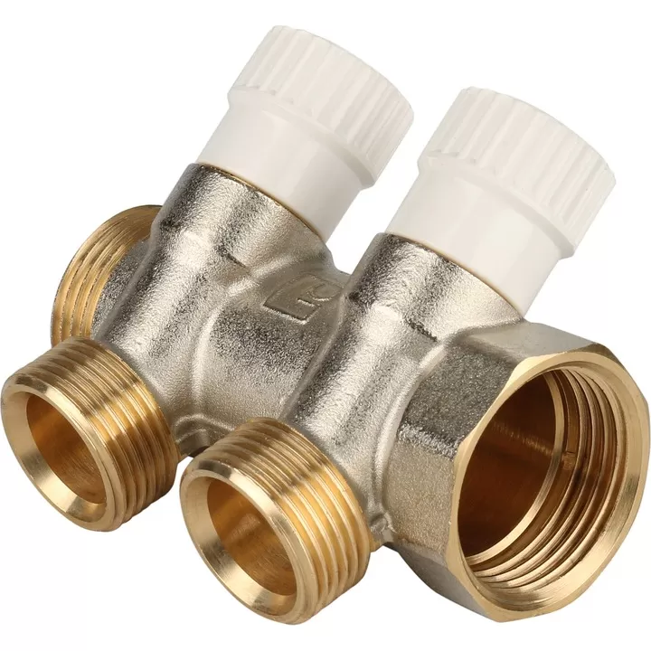 Коллектор STOUT распределительный 1", 2 отвода 3/4"ЕК (SMB 6851 013402)