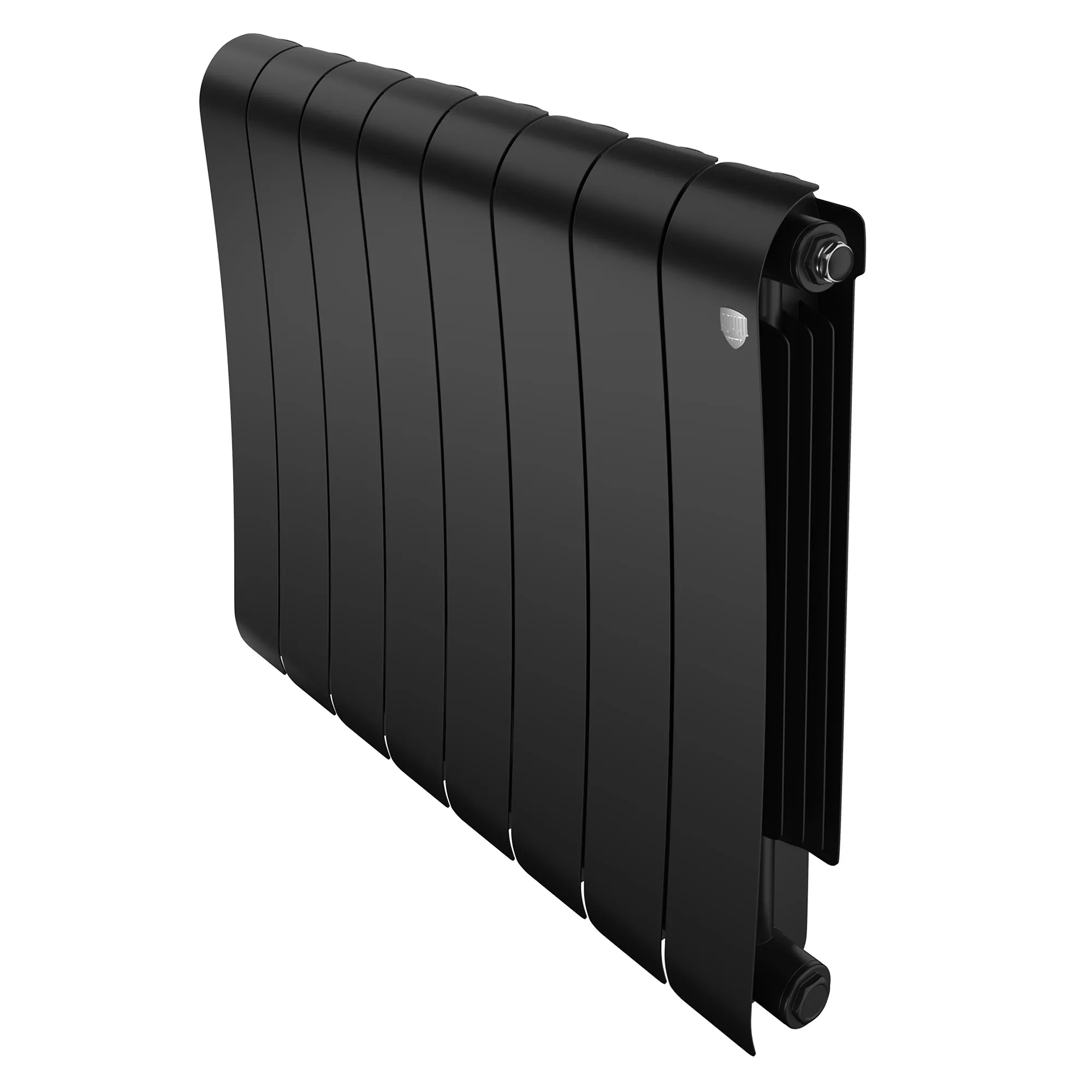 Радиатор биметаллический Royal Thermo Infinity 500 Noir Sable 8 секций, боковое подключение