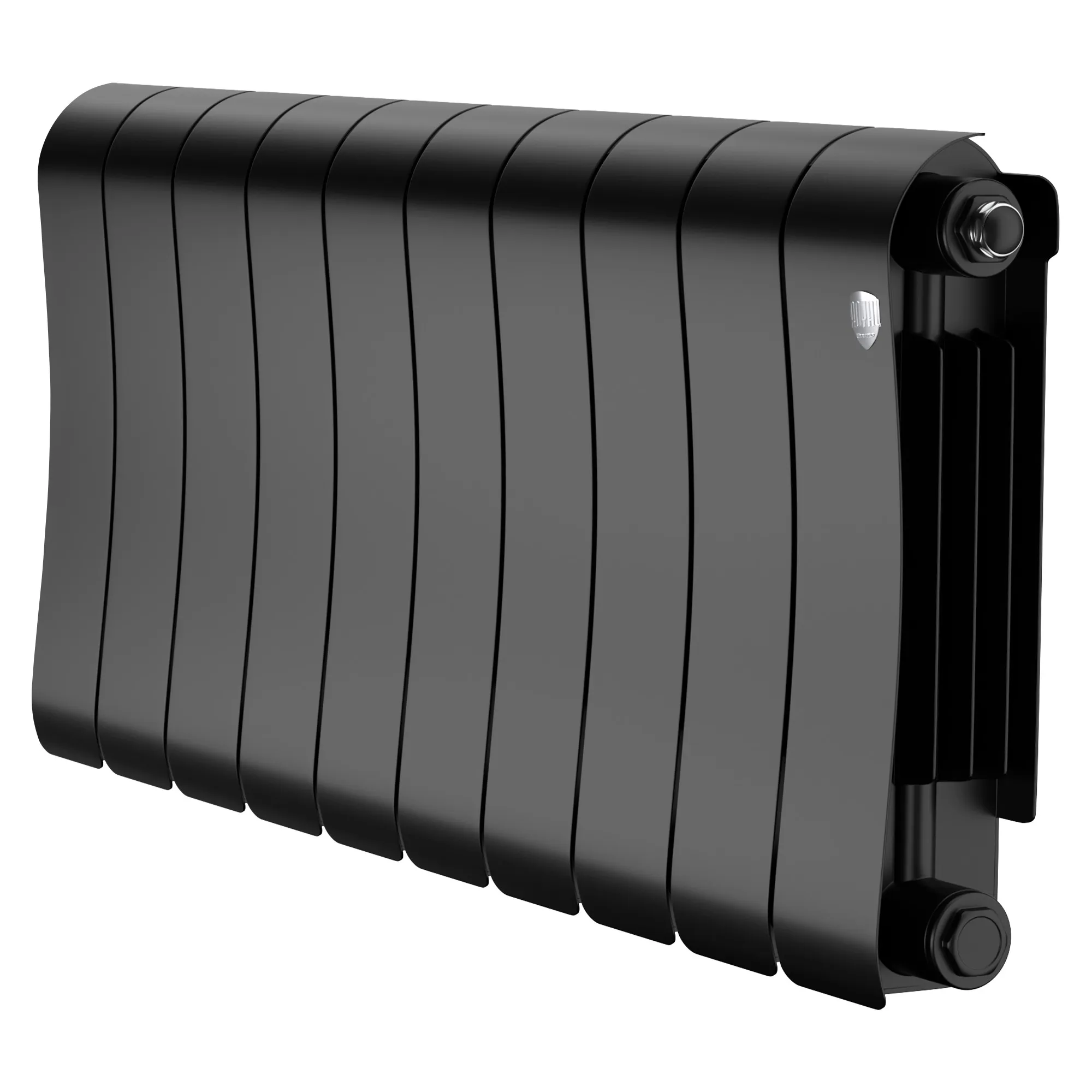 Радиатор биметаллический Royal Thermo Infinity 300 Noir Sable 10 секций, боковое подключение