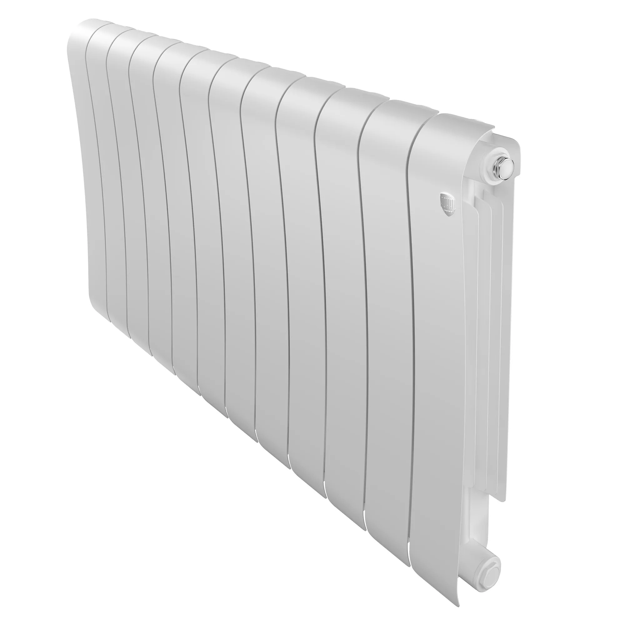 Радиатор биметаллический Royal Thermo Infinity 500 Bianco Traffico 12 секций, боковое подключение Радиатор биметаллический Royal Thermo Infinity 500 Bianco Traffico 12 секций, боковое подключение