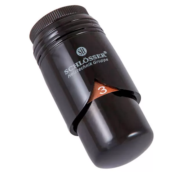 Термостатическая головка Schlosser BRILLANT M30x1,5 SH, Черный (600200014 RAL 9005) Термостатическая головка Schlosser BRILLANT M30x1,5 SH, Черный (600200014 RAL 9005)