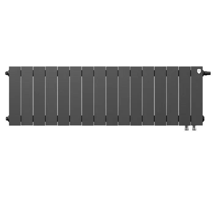 Биметаллический радиатор Royal Thermo PianoForte 300 Noir Sable VDR 16 секций с нижним подключением