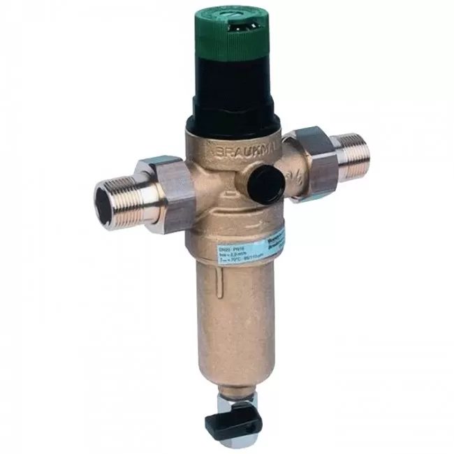 Фильтр для воды Honeywell-Braukmann FK06-3/4 AAM горячей воды с редуктором Фильтр для воды Honeywell-Braukmann FK06-3/4 AAM горячей воды с редуктором