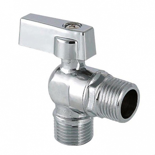 Кран шаровой Valtec Base угловой 1/2" HP (VT.392.N.04)