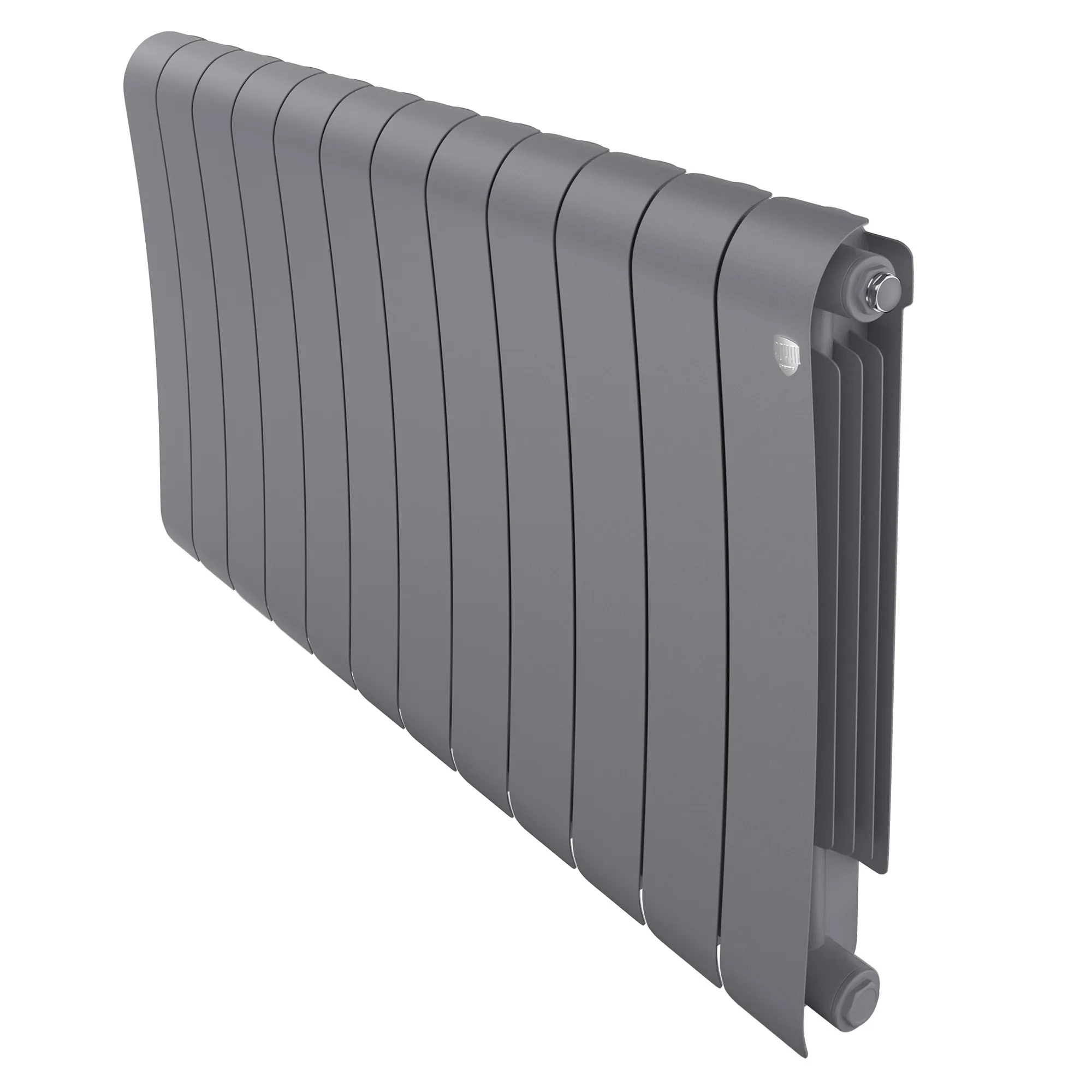 Радиатор биметаллический Royal Thermo Infinity 500 Silver Satin 12 секций, боковое подключение Радиатор биметаллический Royal Thermo Infinity 500 Silver Satin 12 секций, боковое подключение