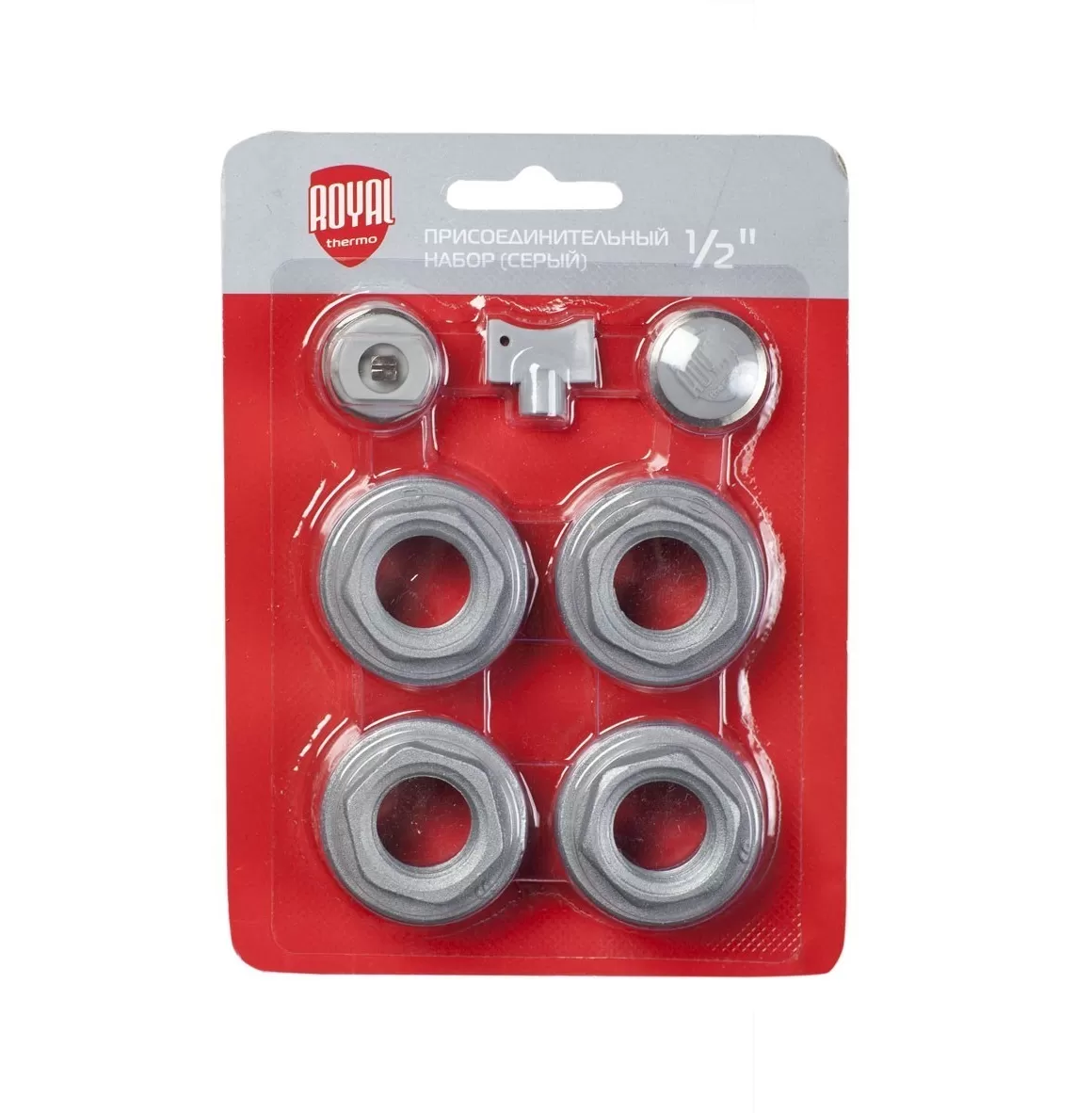 Монтажный комплект Royal Thermo 1/2" для радиаторов серый (НС-1156712) Монтажный комплект Royal Thermo 1/2" для радиаторов серый (НС-1156712)