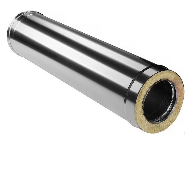 Труба-сэндвич дымохода 1,0м Ferrum GS 30-50 (430/0,5мм + нерж.) Ф150х210