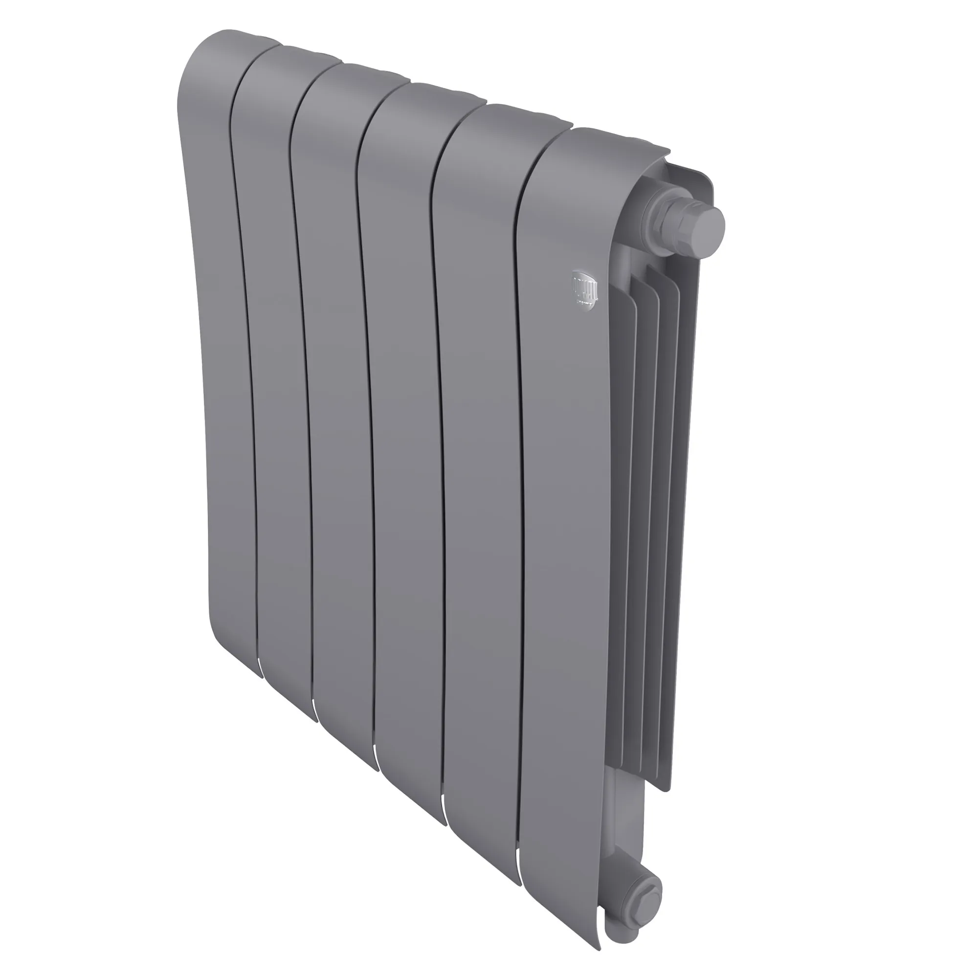 Радиатор биметаллический Royal Thermo Infinity 500 Silver Satin VR80 6 секций, нижнее подключение Радиатор биметаллический Royal Thermo Infinity 500 Silver Satin VR80 6 секций, нижнее подключение