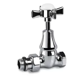Вентиль SR Rubinetterie Victoria прямой для радиатора 1/2", цвет хром (0333-1500C000)