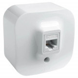Розетка компьютерная Legrand Quteo одноместная белая
