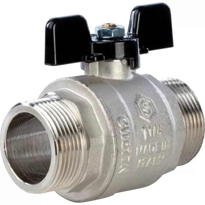 Кран шаровой STOUT полнопроходной, НР/НР, ручка бабочка 1 1/4 (SVB-0006-000032)