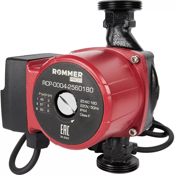 Циркуляционный насос Rommer Profi 25/60-180 трехскоростной (RCP-0004-2560180) Циркуляционный насос Rommer Profi 25/60-180 трехскоростной (RCP-0004-2560180)