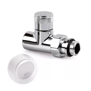 Запорный клапан прямой SR Rubinetterie Tondera 1/2", белый (0672-1500VC0A)