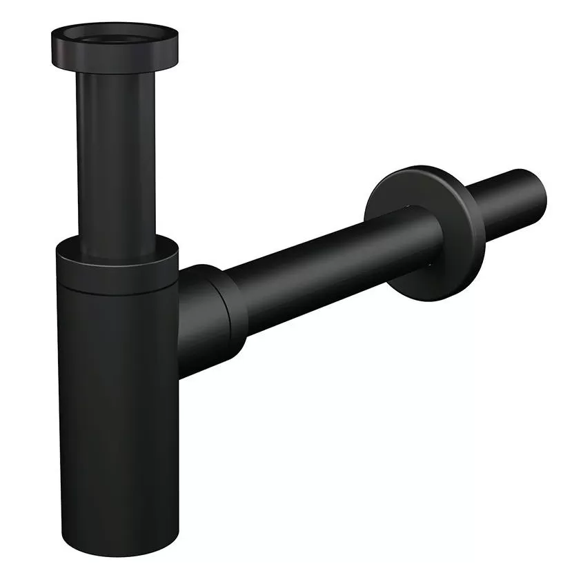 Сифон для раковины AlcaPlast (A400BLACK) черный матовый Сифон для раковины AlcaPlast (A400BLACK) черный матовый