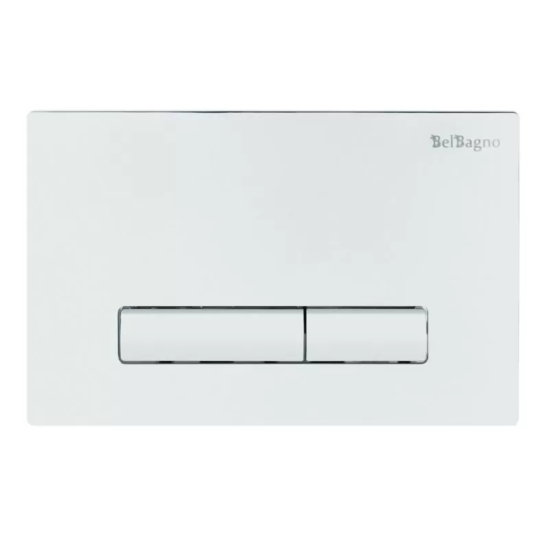 Кнопка смыва BelBagno Genova, 15x23x0,65 см, белый (BB018-GV-BIANCO)