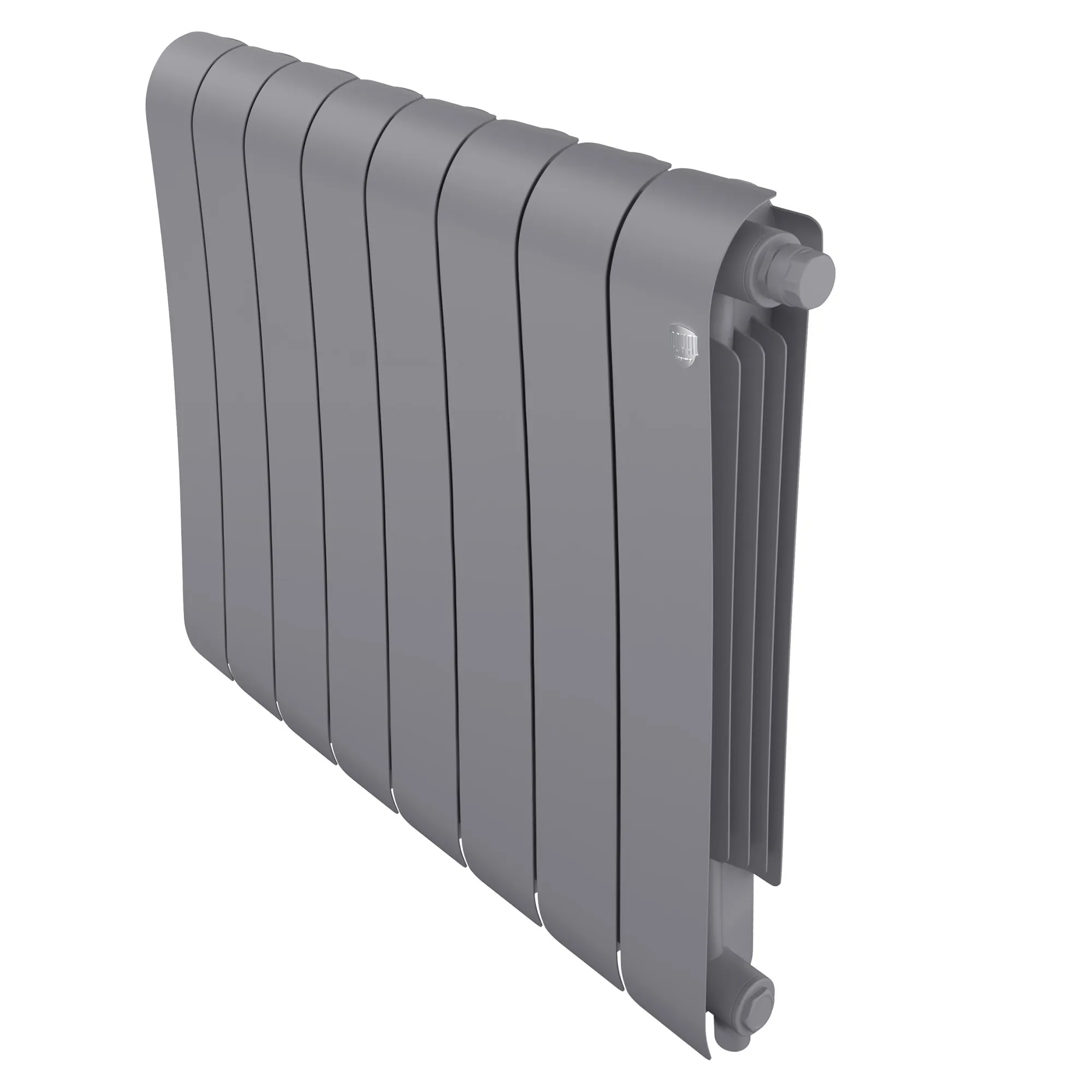 Радиатор биметаллический Royal Thermo Infinity 500 Silver Satin VR80 8 секций, нижнее подключение