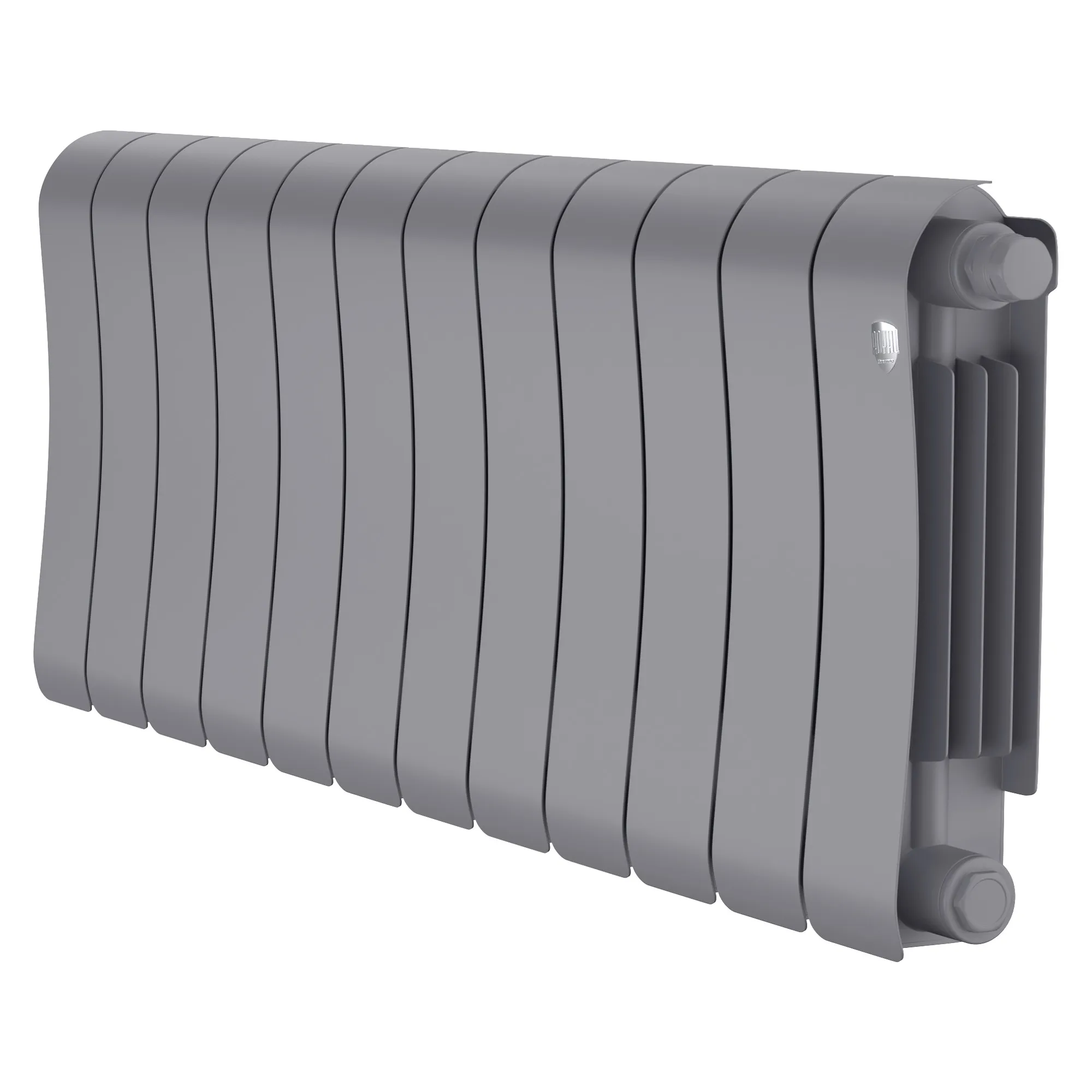 Радиатор биметаллический Royal Thermo Infinity 300 Silver Satin VR80 12 секций, нижнее подключение