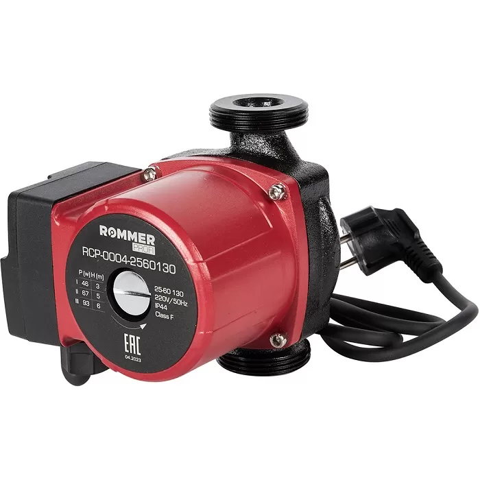 Циркуляционный насос Rommer Profi 25/60-130 трехскоростной (RCP-0004-2560130)